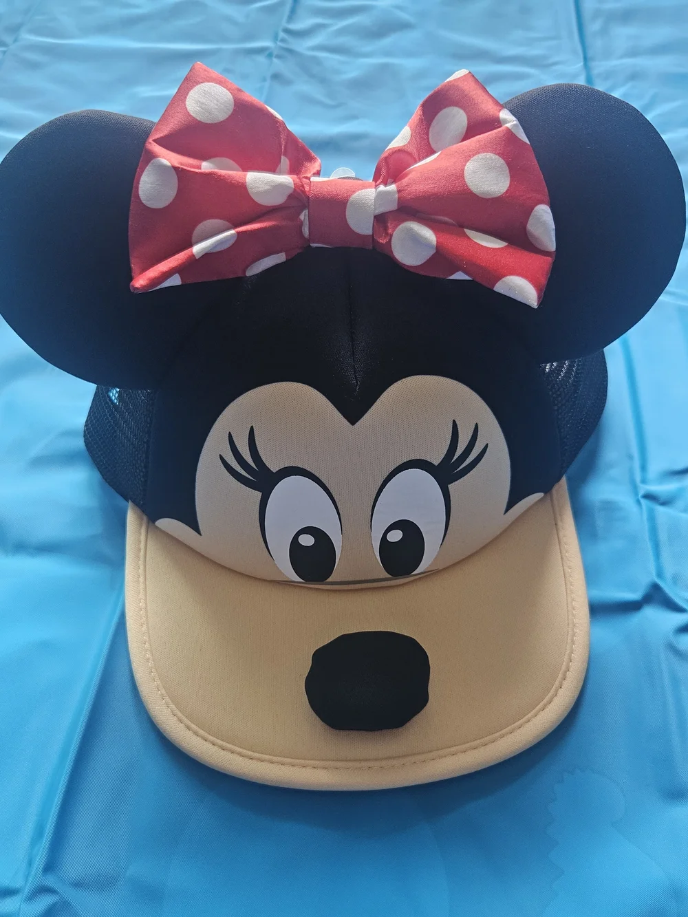 Disney Parks Minnie Mouse Face 3D Baseball Cap
